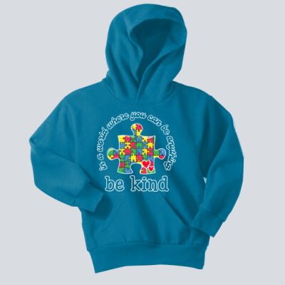 Youth Hoodie - Autism Awareness - Be Kind Puzzle Piece  Thumbnail