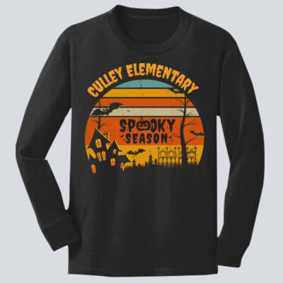 Youth Long Sleeve Shirt - Fall Holidays - Haunted House Thumbnail