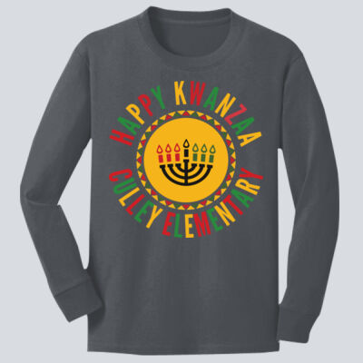 Youth Long Sleeve Shirt - Winter - Kwanzaa  Thumbnail