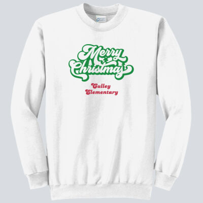 Adult Crewneck - Winter - Merry Christmas Red and Green  Thumbnail