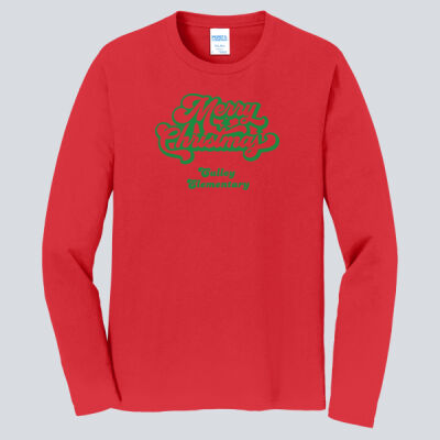 Adult Long Sleeve Shirt - Winter - Merry Christmas Green Thumbnail